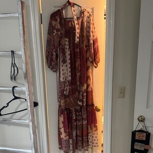 Flying tomato bohemian calf length dress